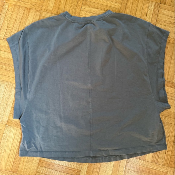 All Yours Crop Tee Grey Sage - Picture 4 of 6